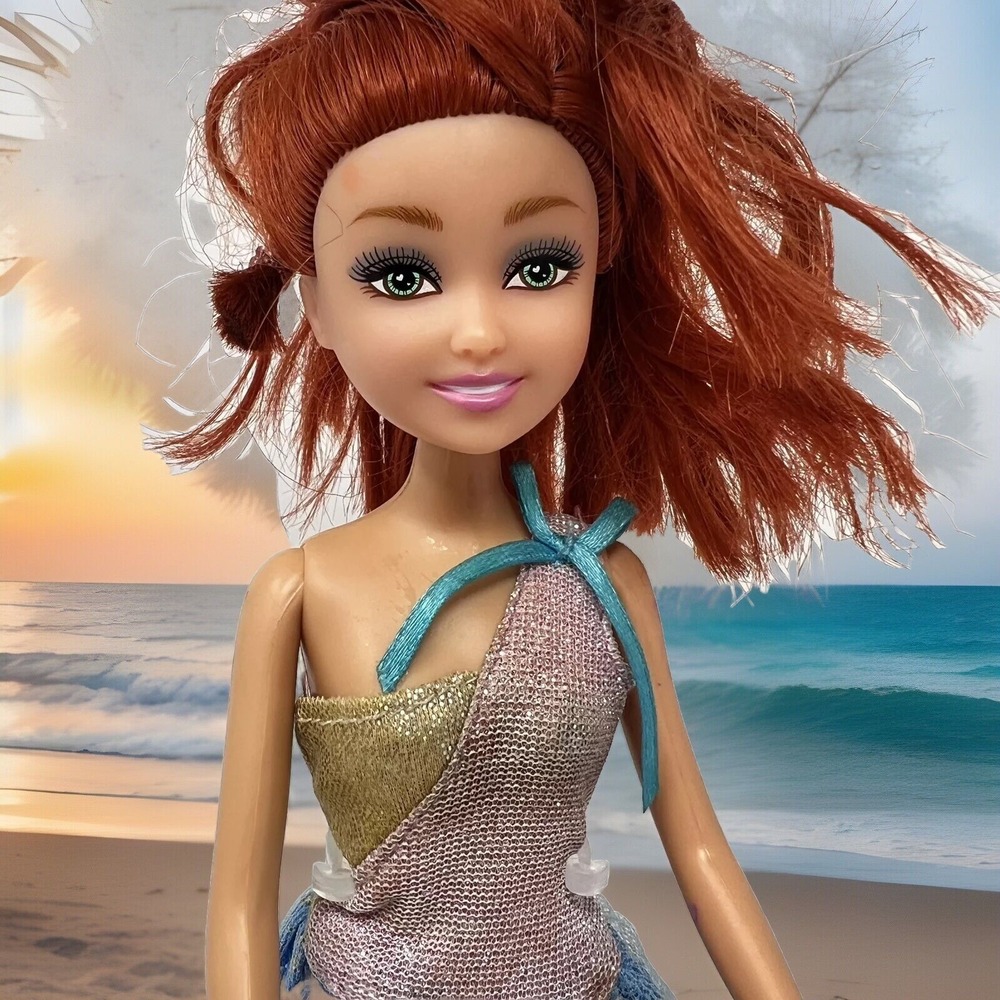 Zuru Sparkle Girlz Fashion Fantasy Doll Collection Red Hair Doll Pink Blue Dress